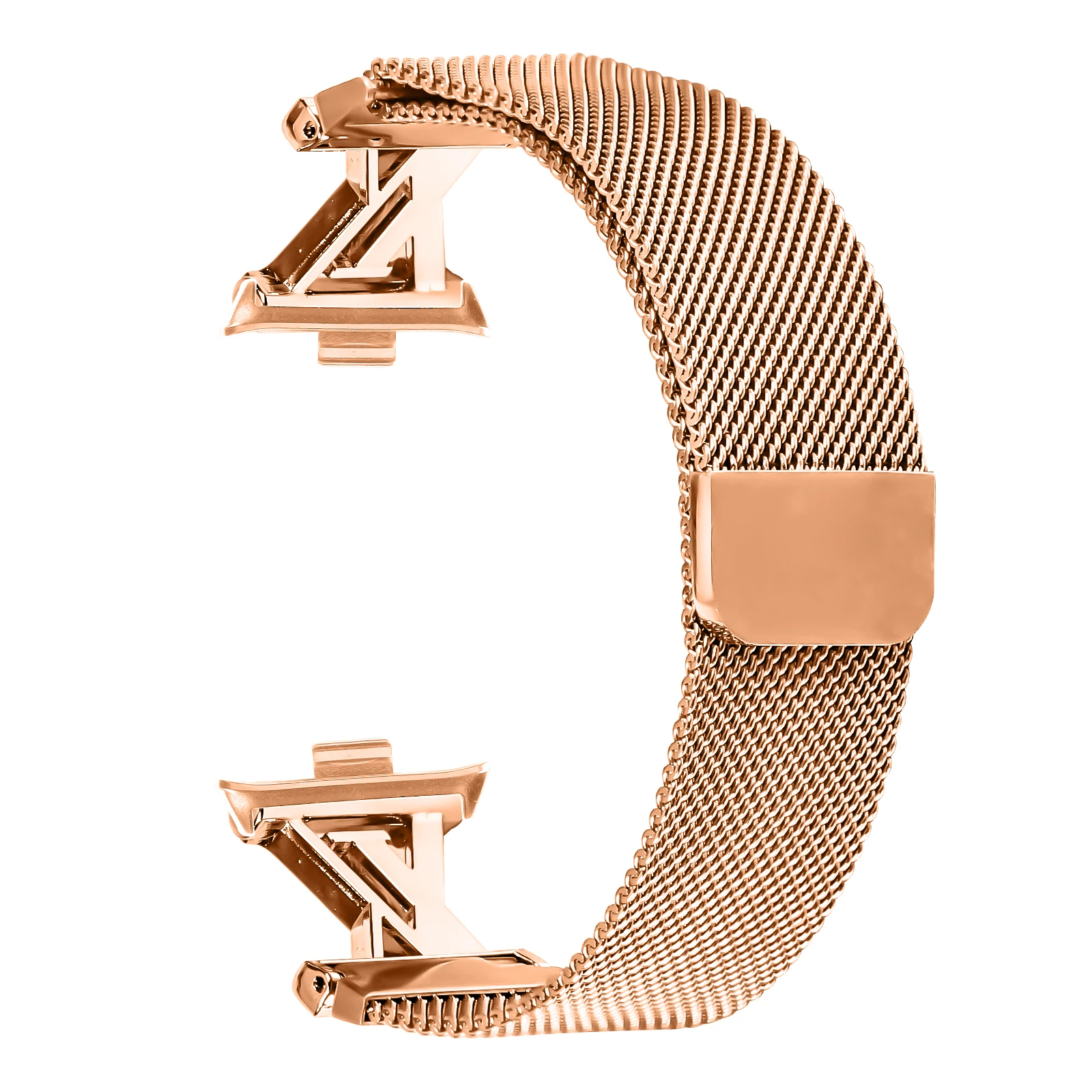 حزام حلقة مغناطيسي لساعة Xiaomi Band 8 pro 9 pro سوار معصم معدني بديل لساعة RedMi 4/ساعة 5 حزام