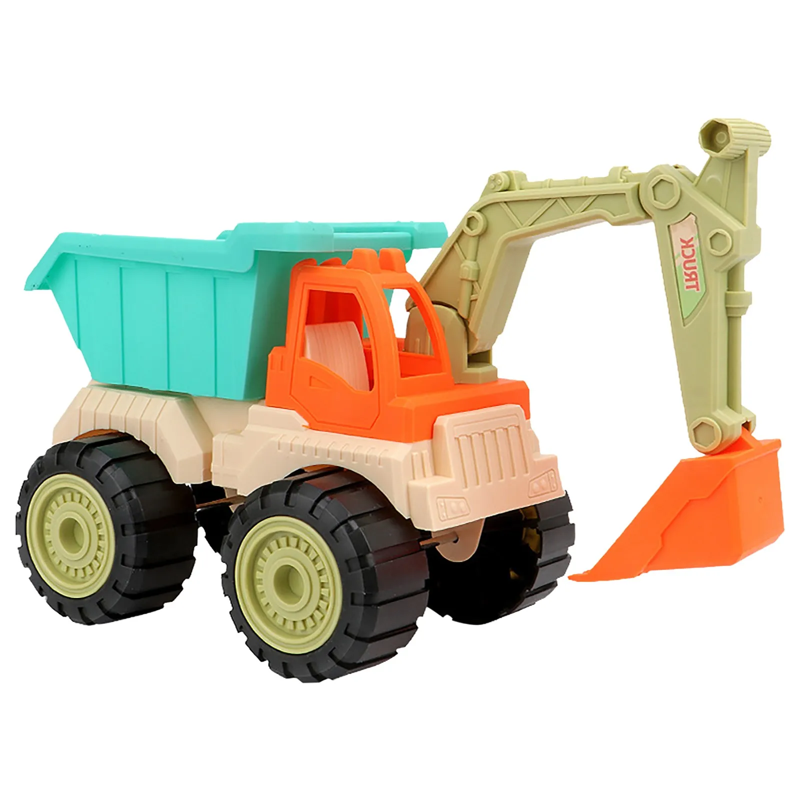 Children's Simulation Excavator Engineering Vehicle Toy Beach Toy Car Thickening Summer Water Play Car Pool Float for Adults