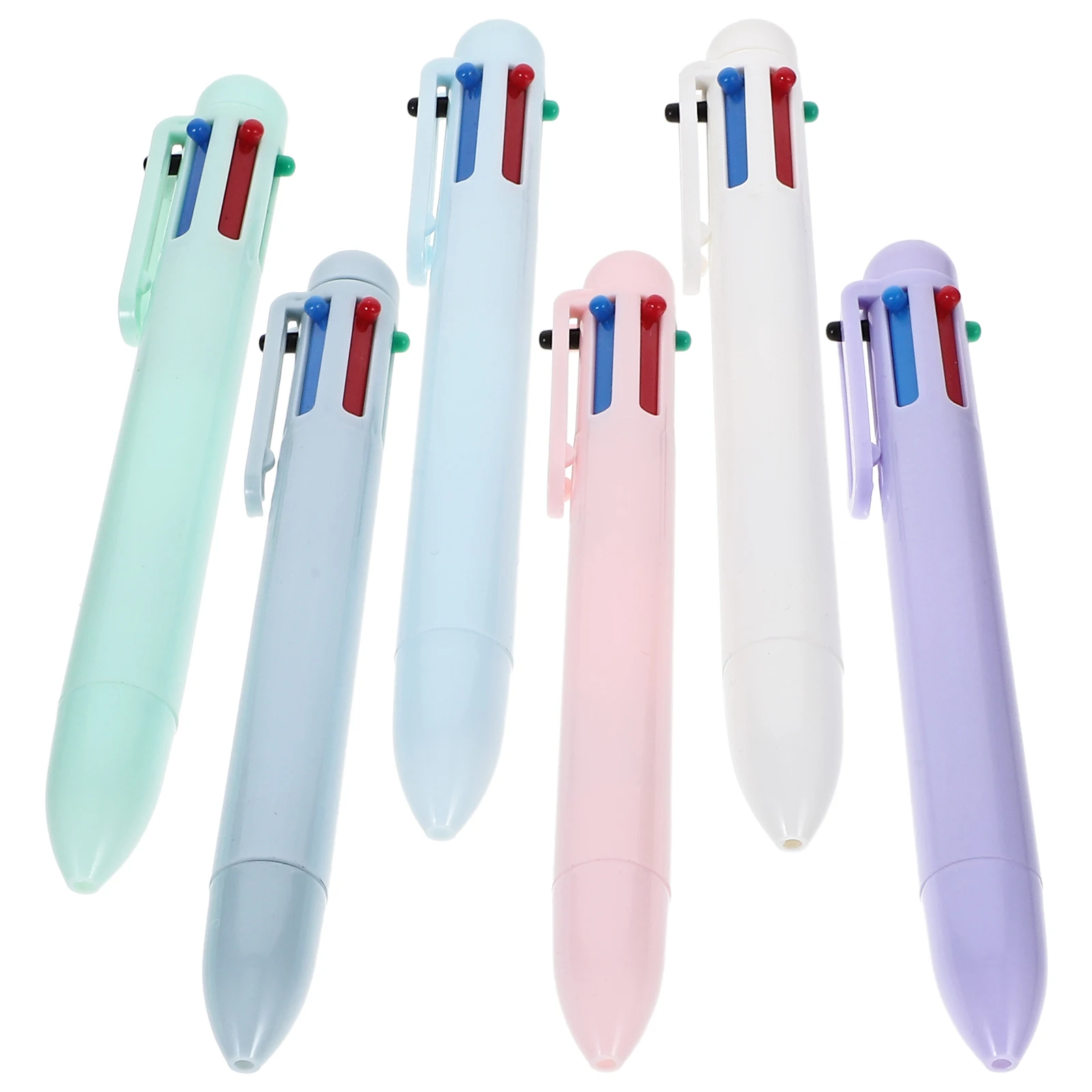 

Fun Macaron Ballpoint Pen Adorable Six Colors Funny Refill Writing Pens for School Student