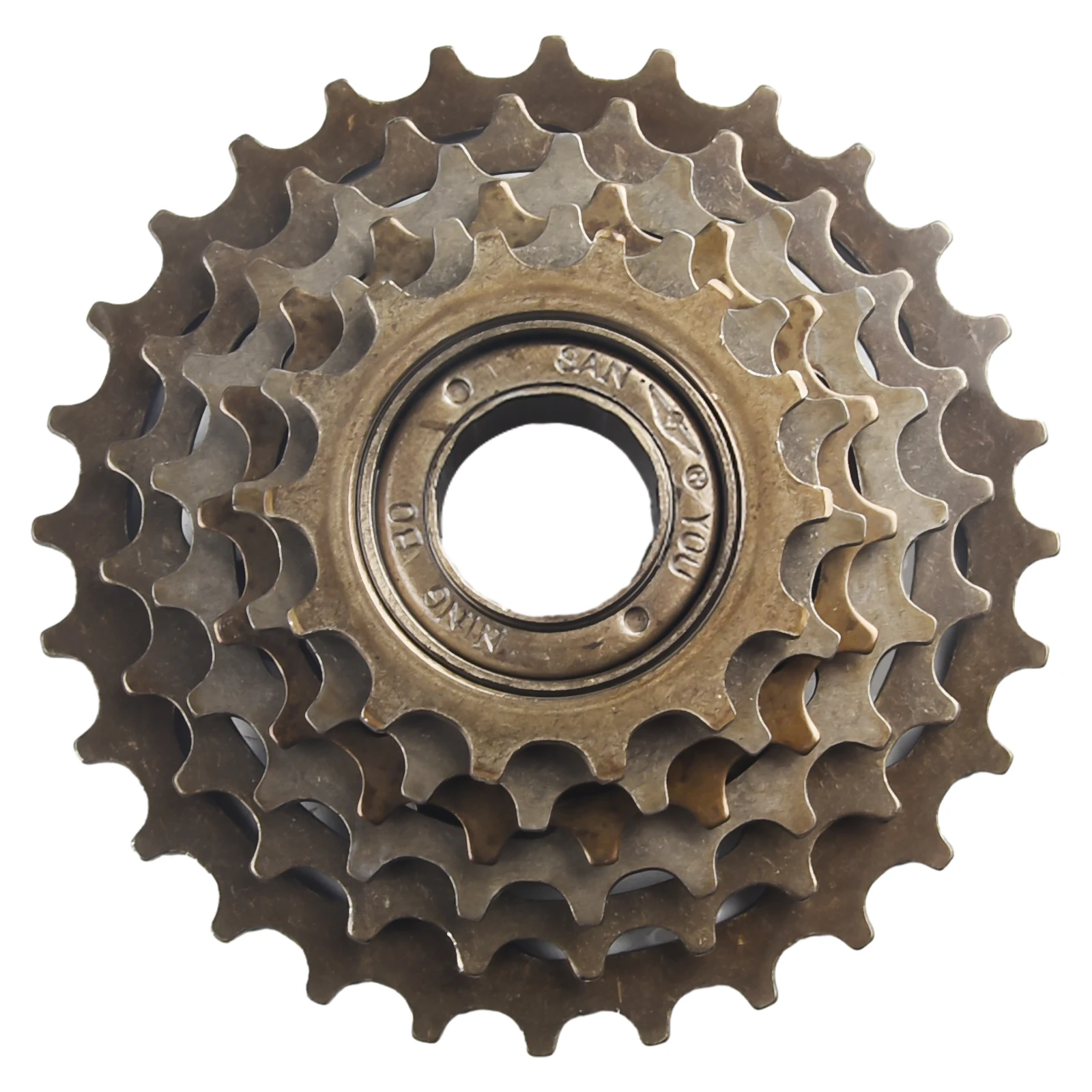 Brown Color High Carbon Steel Screw On Freewheel For 6/7/8 Speed Bikes And For Shimano- Position 13/14-28T Sprocket