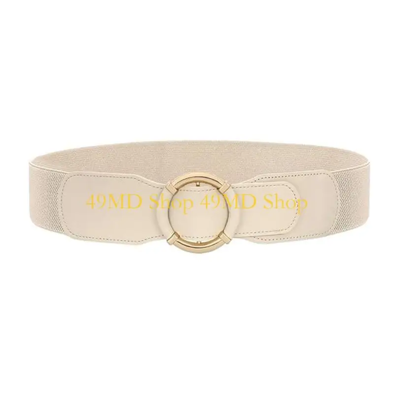 49MD Unique Waist Belt Elastic Underbust for Stage Dancers Costume Jewelry Waist Body Jewelry Trendy Wide Belt