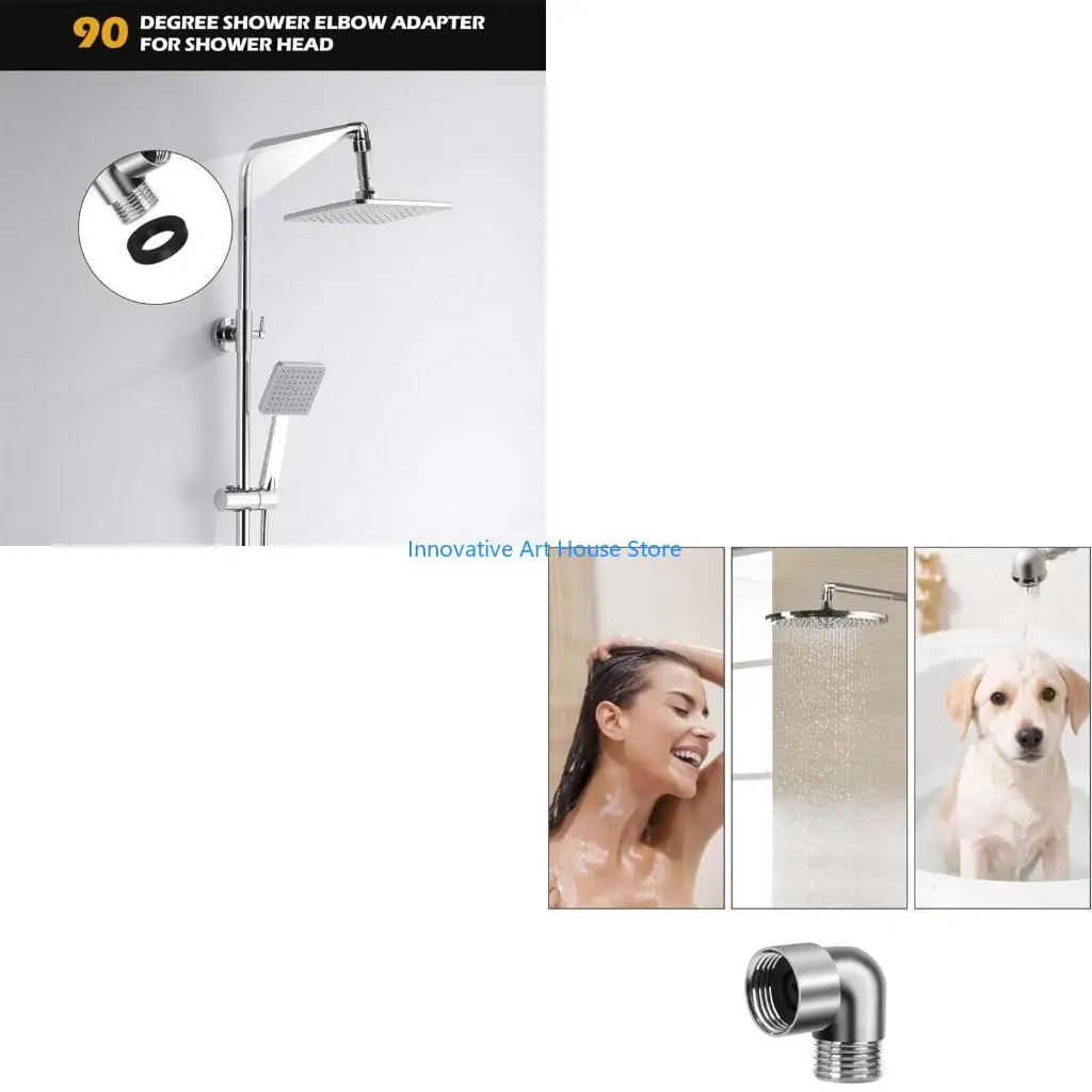 

E1PC 90-градусный соединительный кронштейн для душа, угловой адаптер, удлинитель насадки для душа