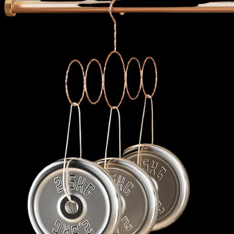 

Вешалка для шарфа из марганцевой стали, 5-петля стержня, органайзер для ремня, решение для хранения в шкафу, держатель для аксессуаров без зацепов