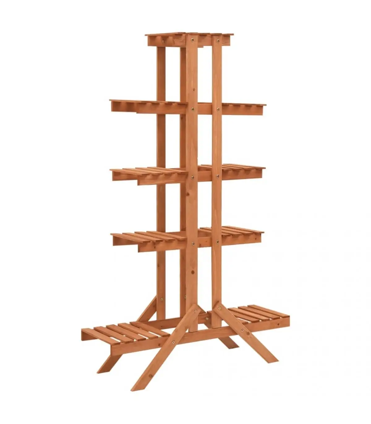 Solid Fir Wood Plant Stand Pot Stands 83x25x132 cm