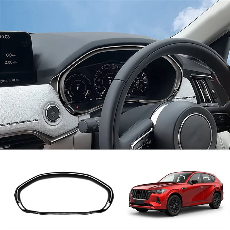 

A040-Car Dash Board Instrument Panel Trim Cover Gloss Black For Mazda CX-60 2022 2023 RHD Interior Replacement Parts