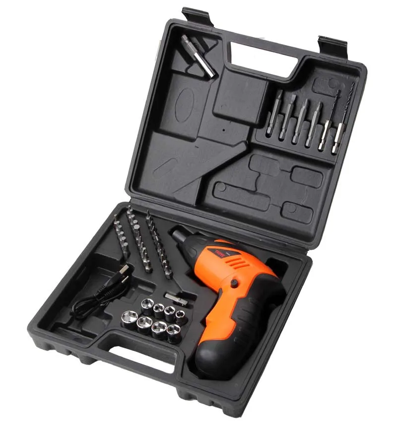 45PC Electric Screwdriver Set Screwdriver Bit Machine Household Hardware Tool Combination Foldable Positive and Negative Elastic