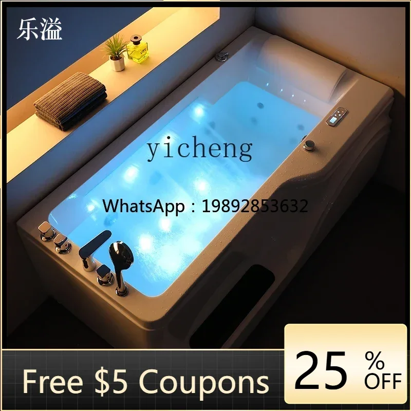 

BB pedal bathtub basin acrylic massage surfing waterfall intelligent constant temperature heating