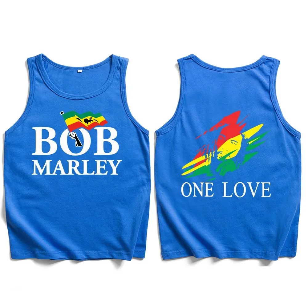 2024 Bob Marley Tank Tops Vest T-Shirt Man Woman Streetwear