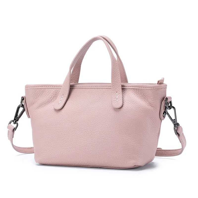 26*15*10cm, Commuter Soft Simple Classic Fashion  Women Genuine Leather Handbag, Real Cow's Skin Crossbody Bag, AN026