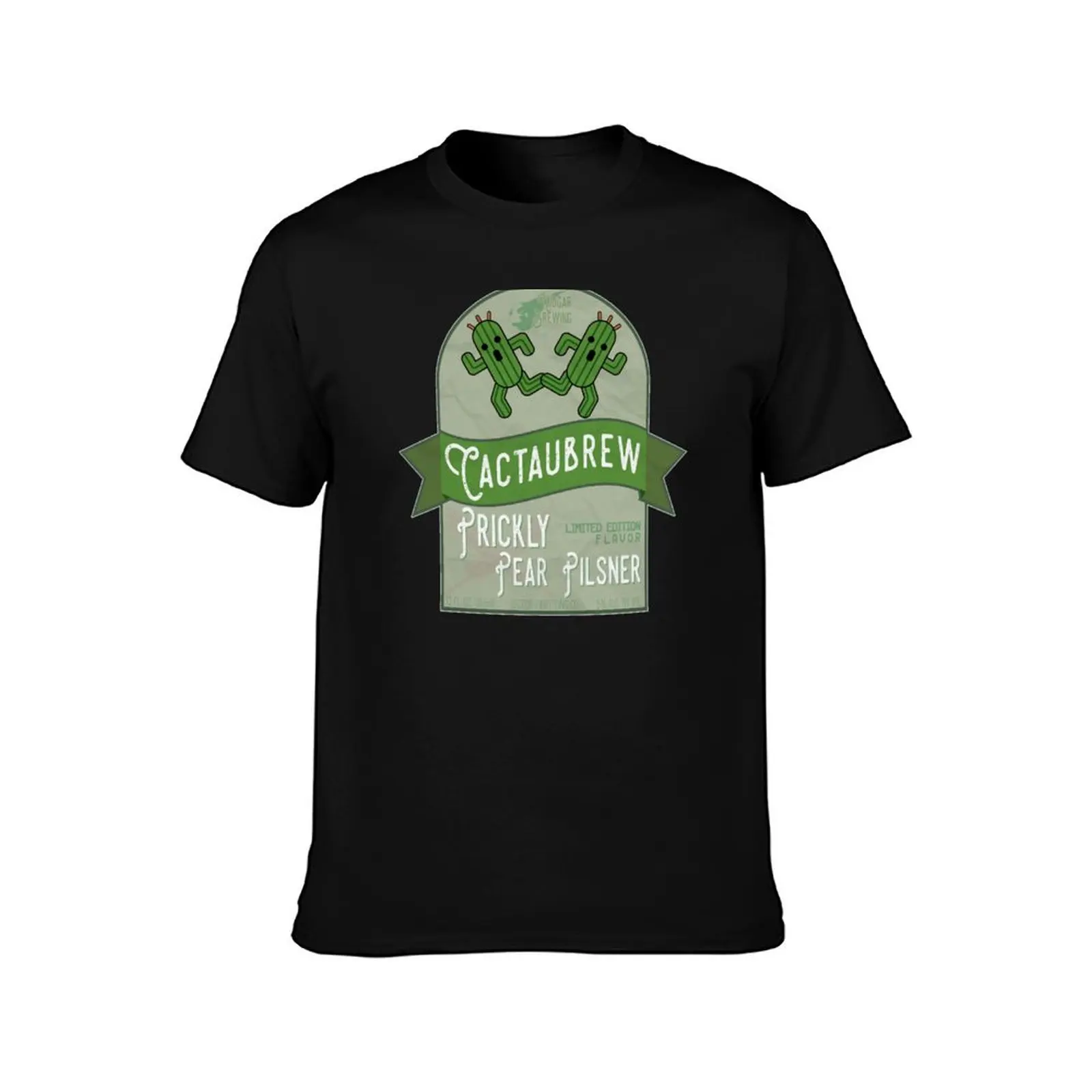 Cactaubrew - Prickly Pear Pilsner T-Shirt Fashion Pattern Printed Tee Shirt