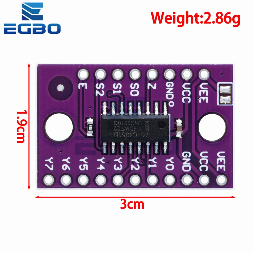 1 قطعة ~ 20 قطعة EGBO 74HC4051 CD4051 واحد 8 قنوات التحكم الرقمي الإلكترونية التبديل معددات لاردوينو