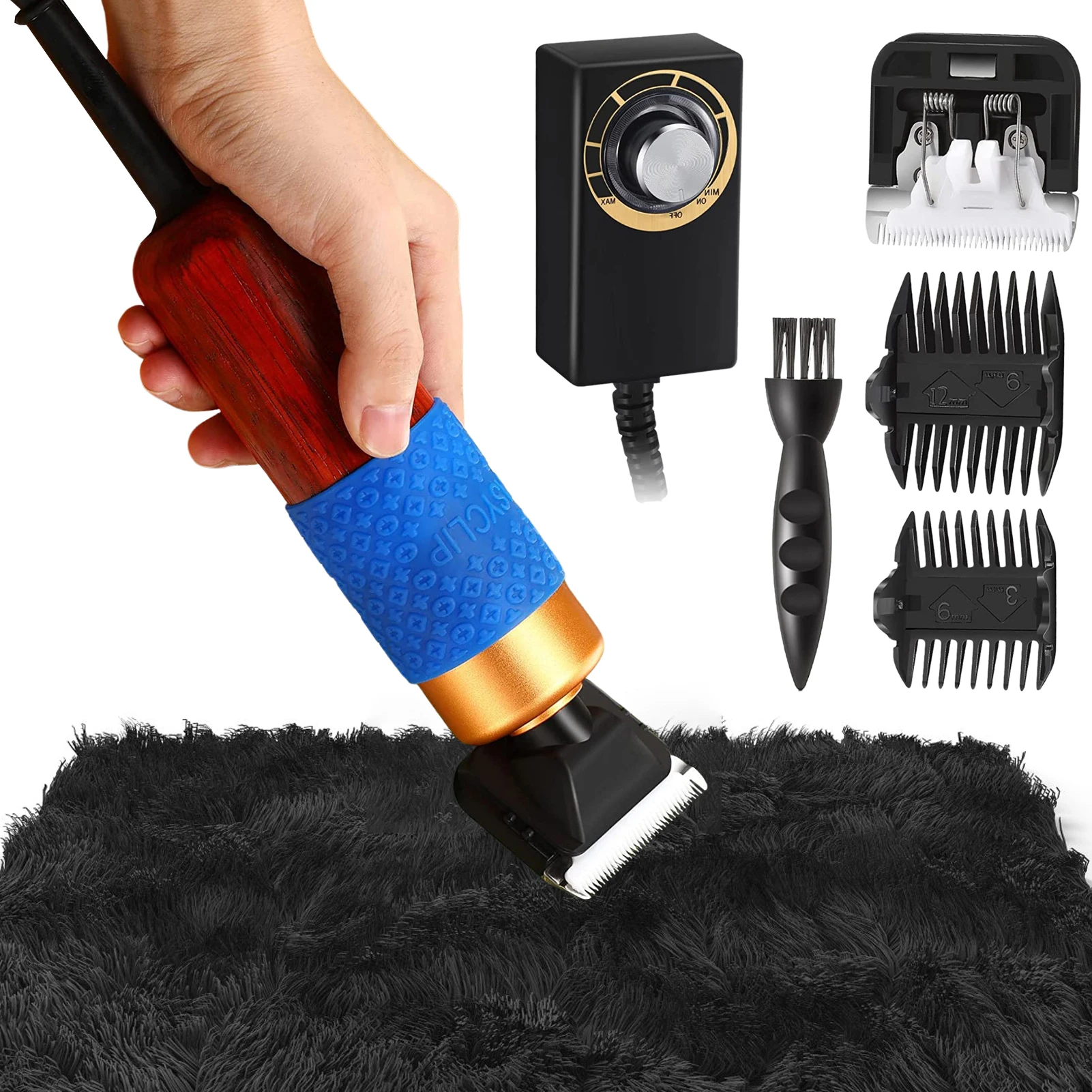 

Cut Pile Rug Cutting Machine Electric Carpet Weaving Flocking Trimmer Grooming Shaver Low Noise Pet Clipper Hair Trimmers