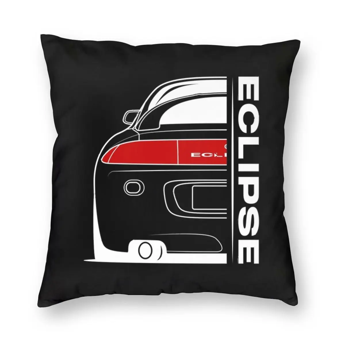 

Eclipse 2G DSM Red (2) Square Pillowcase Pillow Cover Cushion Throw Pillow for Home Sofa Living Room