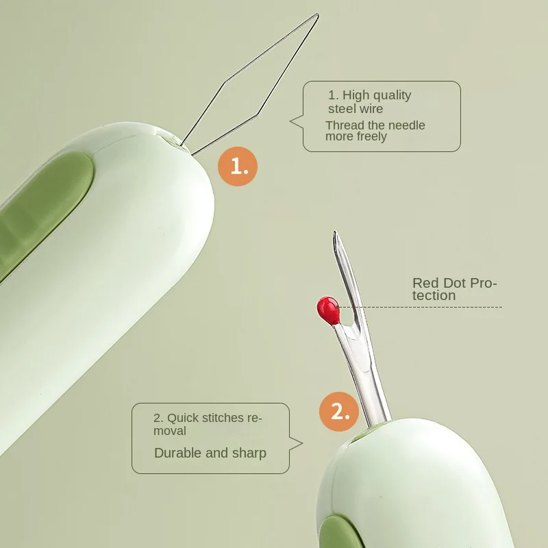 Easy Threader - Elderly Sewing Tool with Multifunctional Threader, Seam Ripper, and Needle Picker