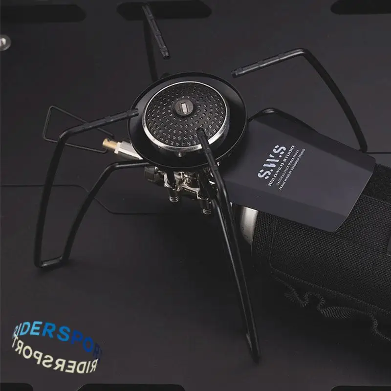 Spider Stove Black Spider Folding Card Stove Camping Tableware Camping Kitchenware Camping Barbecue Stove Gas Stove