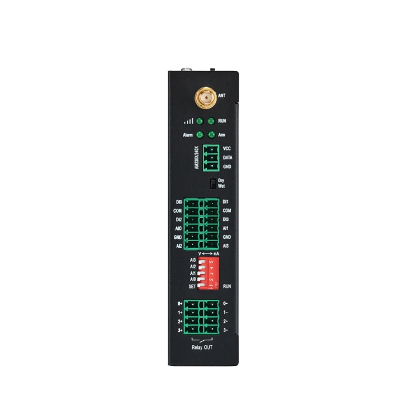 MODBUS M2M SMS IOT Gateway With 2AI+2AO+2DI for Crane Coal Seismic SMS Communication BTS Access Relay Control