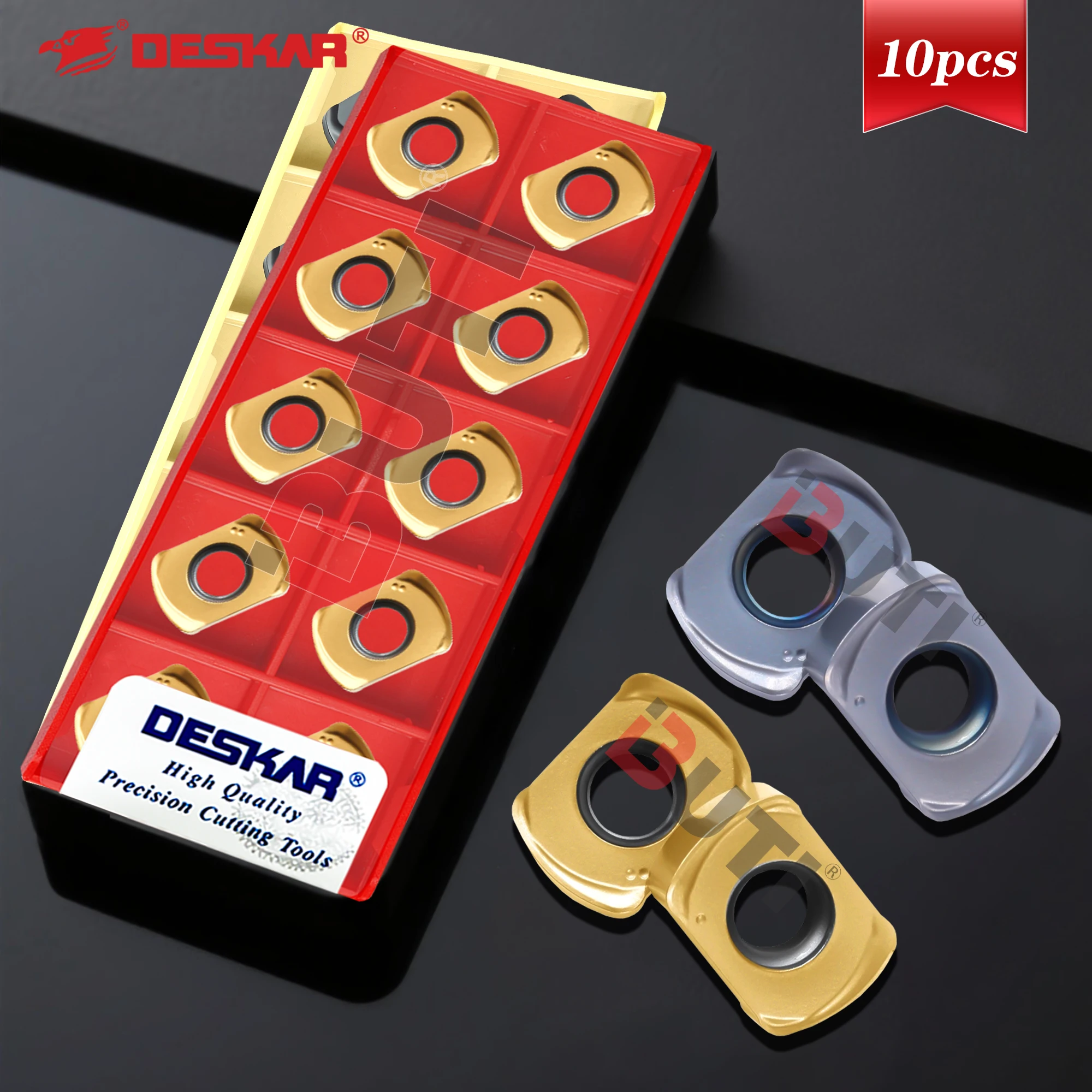BLMP0603R-M BLMP0904R-M LF6018 LF6028 DESKAR 100% Original 10PCS Lathe Blades High-Quality Double-Sided Fast Feed Milling Insert