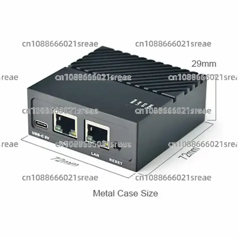 NanoPi R5S Router Dual 2.5G+ Gigabit Mini Development Board CNC full metal case RK3568