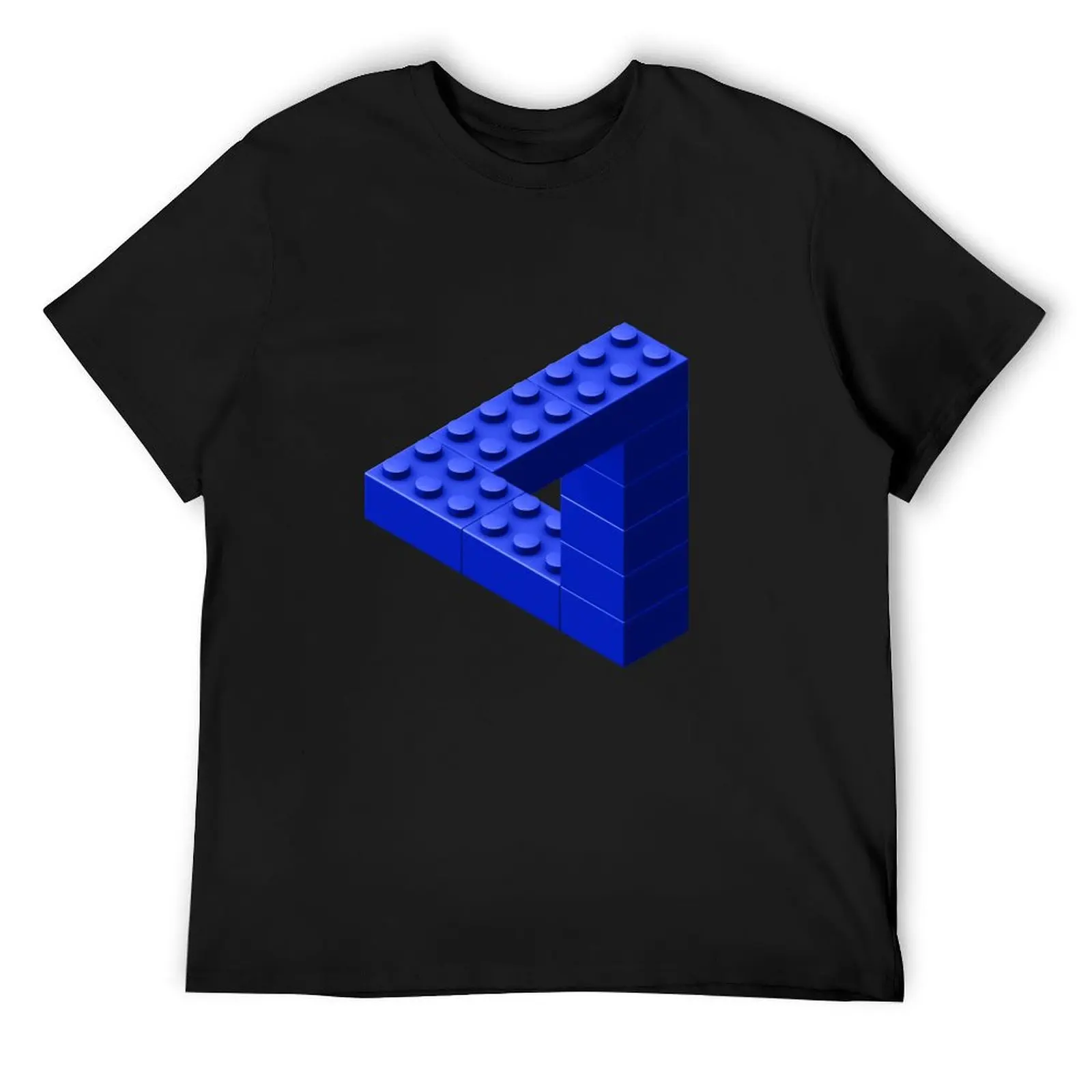 Escher Toy Bricks - Blue T-Shirt graphic shirts kawaii clothes tops mens t shirts