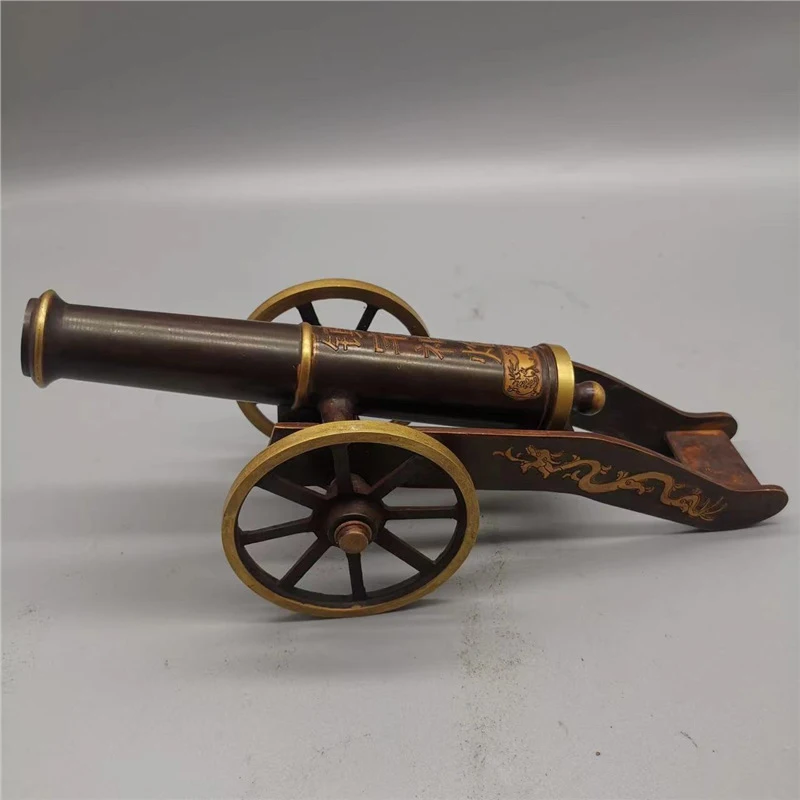 Pure copper model home craft ornament, a hit item, cannon for living room decoration, antique collectible