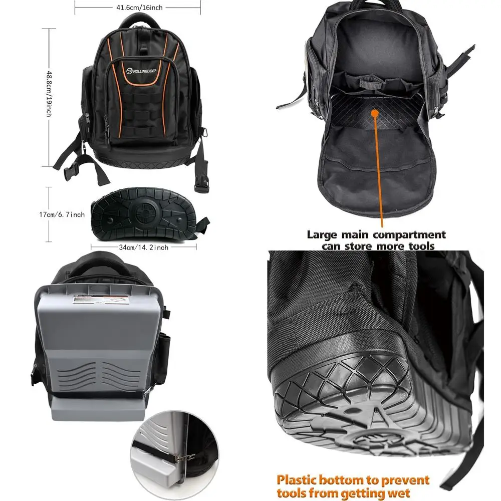 

Durable Multi-Purpose Painter's Backpack - Holds All Tools for Painting and DIY, Portable Organizer