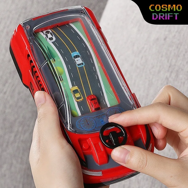 

Handheld Electric Racing Adventure Game Console Kids Simulation Driving Toy with Steering Challenge Levels for Boys and Girls