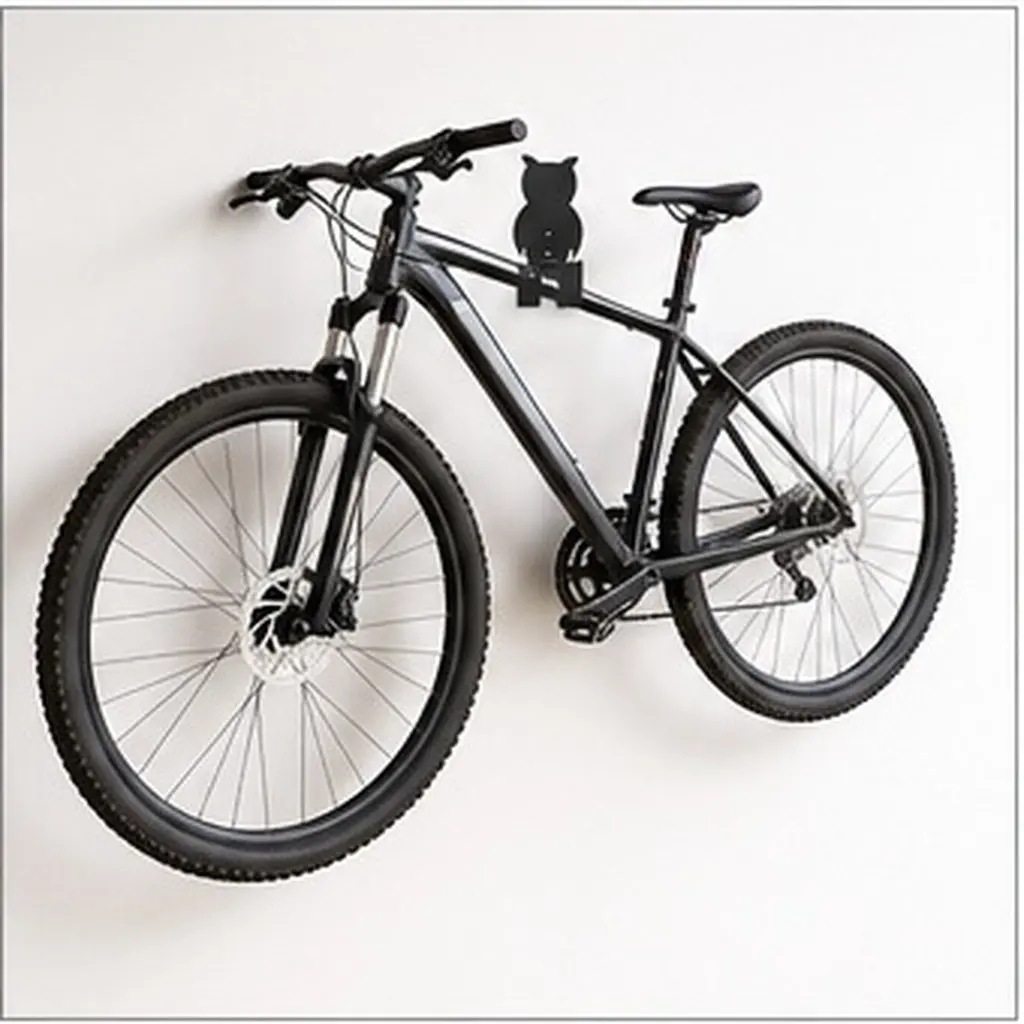 1Set Bike Storage Holder Wall Mount Rack Indoor Bike Display Hanger Sturdy Rust Resistant Suitable for Garage