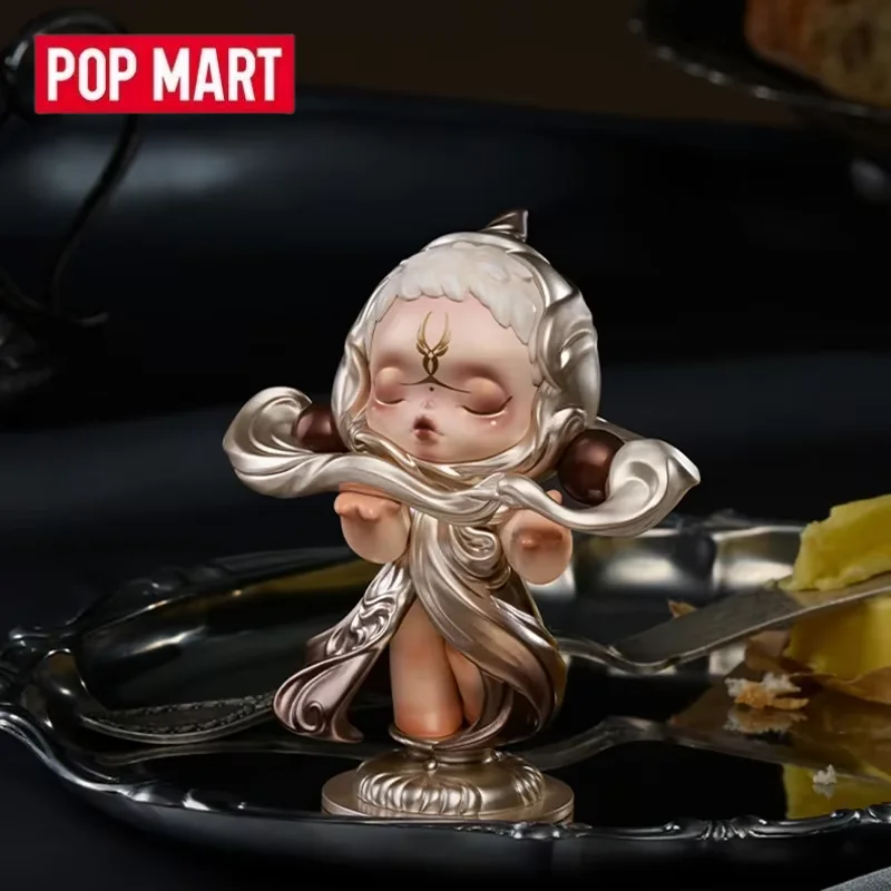 POP MART SKULLPANDA la fête commence série boîte aveugle jouets Kawaii Anime figurine Caixa Caja Surprise sac mystère jouet