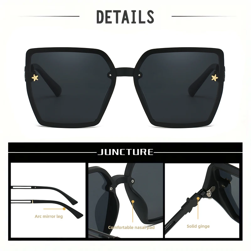 الاستقطاب عالية الجودة مربع النظارات الشمسية النساء الرجال التدرج الاتجاه العلامة التجارية نظارات شمسية الترفيه التسوق الذكور الإناث نظارات الصيد