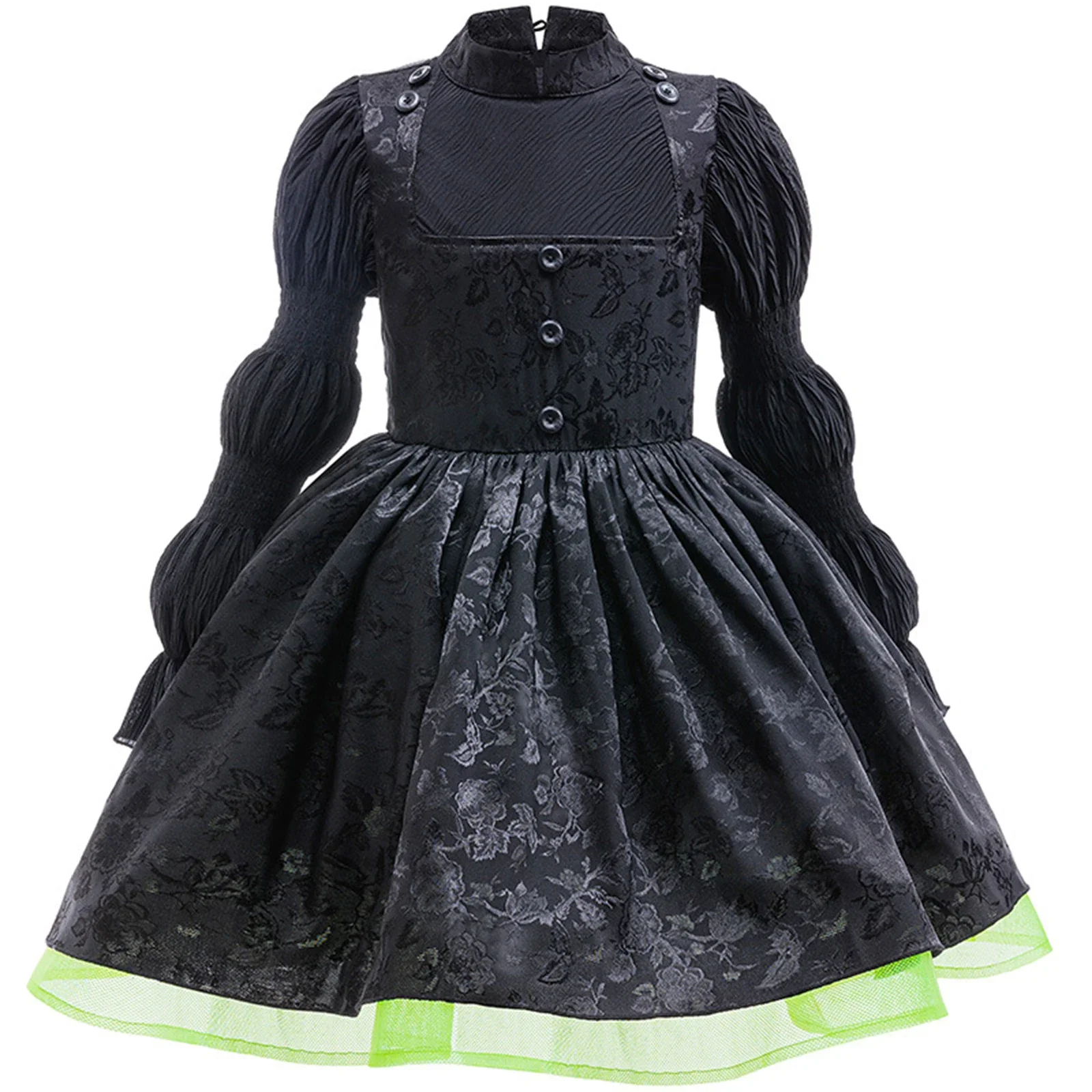 costume-de-sorciere-pour-filles-costume-de-cosplay-de-sorciere-d'halloween-pour-enfants-robe-de-reine-noire-robe-de-bal-tenue-de-fete-d'anniversaire