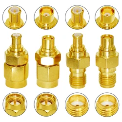 1pc SMA  Female Male Switch MCX  Plug Jack  RF Coax Adapter Convertor  Straight  Goldplated Wholesale For Wifi New