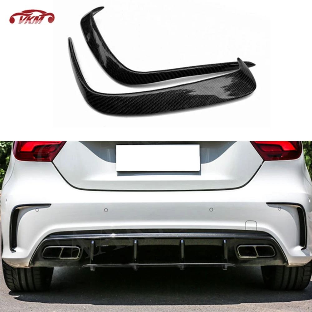 

Car Sticker Rear Bumper Cover Trim Canard Aprons Winglet for Mercedes-Benz W176 A Class A180 A200 A250 A45 AMG Styling 2014-2017