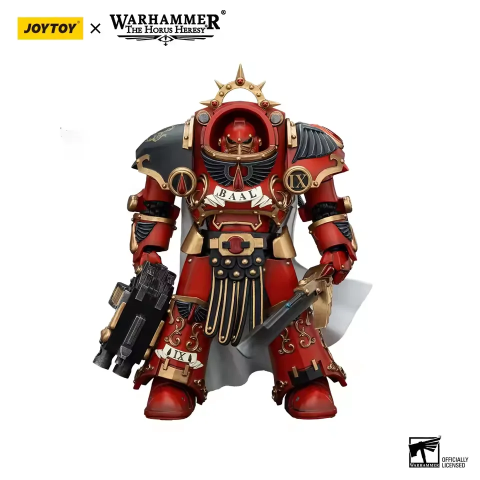 [IN STOCK]JOYTOY Warhammer 40k 1/18 Action Figures Anime Blood Angels Legion Praetor in Tartaros Terminator Armour Collect Model