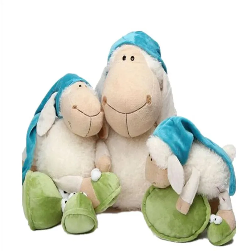25cm 35cm 50cm 80cm Wholesale Germany  Dolly Sleepy Sheep Children\'s Day  Lovely Lamb Birthday Gift 1pcs