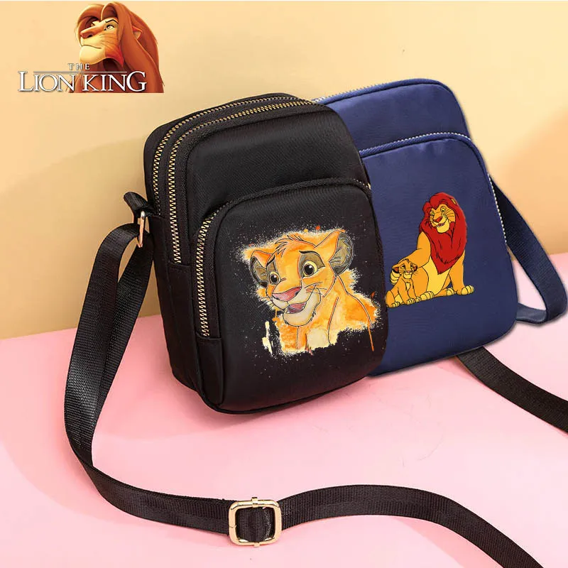 

2024 Disney Cartoon Lion King Simba Women's Shoulder Bag Anime Handbag Female Handbags Women's Casual Commuting Crossbody Bag