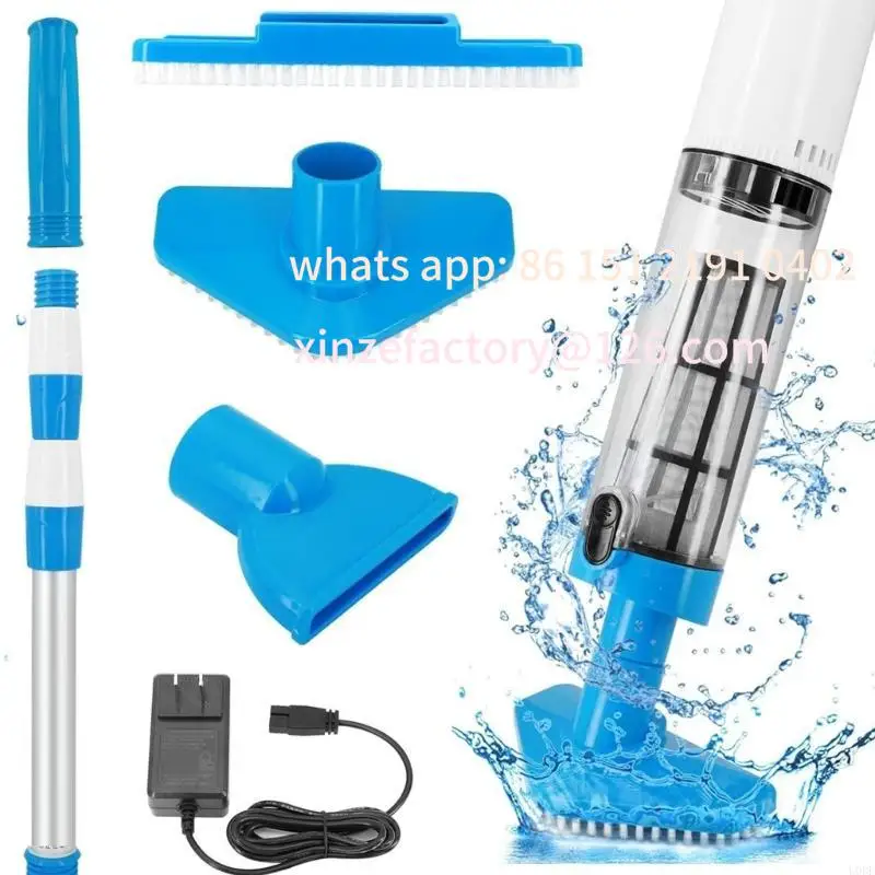 Customizable Rechargeable Pool Vacuum Cleaner with Multifuntional Suction Nozzle for Effective Pool and Hot Tubs Clean