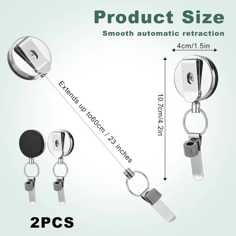 Scalable Pencil Holder Keychain, Elastic Spring Pen Holder, Suitable for Carpenters, Construction Norkers, Nurses, And Servers