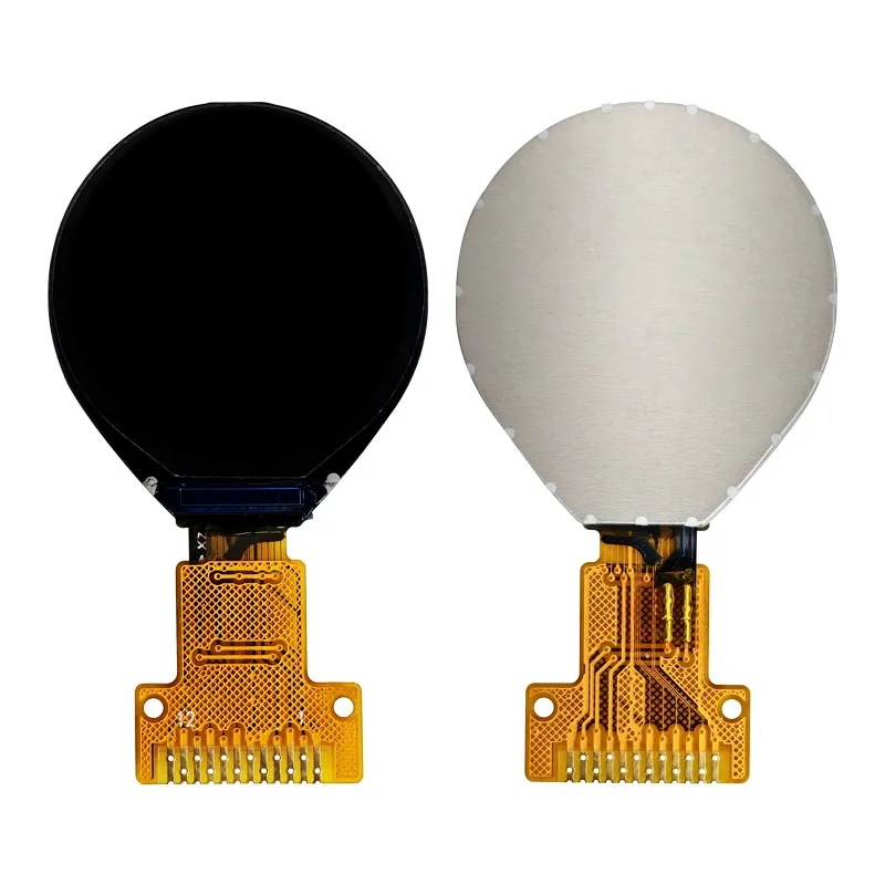 0.71 インチ丸型 TFT LCD ディスプレイ - GC9D01 ドライバー、160x160 解像度、SPI インターフェイス、フルカラー (円形スクリーン)