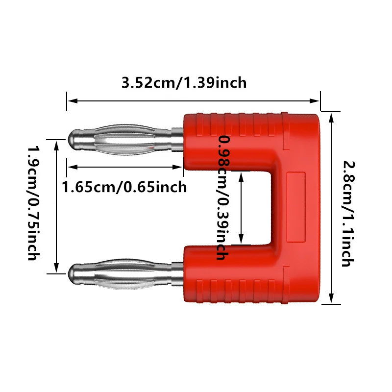 Pure copper 4mm banana plug short circuit short circuit jumper joint automotive instrument test wire plug socket spacing 19mm