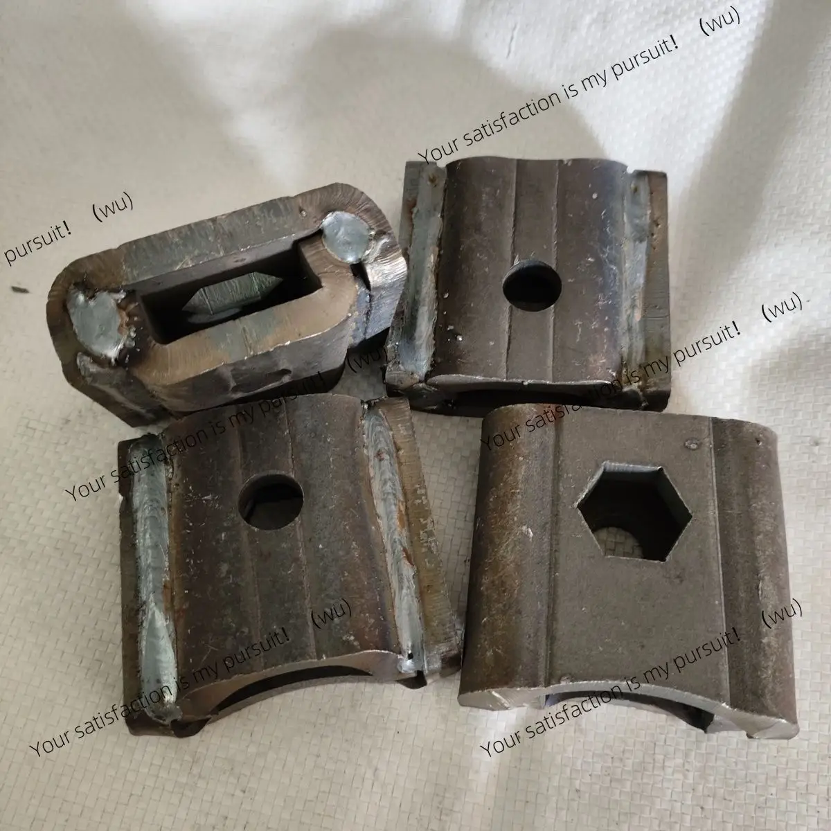 2PCS Rotary tiller Knife magazine Wear-resistant connected parts Rotary tiller Thickened accessories Welding knife holder Daquan