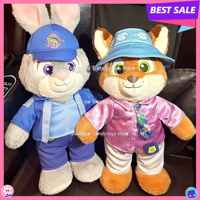 

In Stock Authentic Disney Zootopia 2 Judy Hopps & Nick Wilde - Honey Jar Leisurely Holiday Plush Doll Ornament Gift for Fans