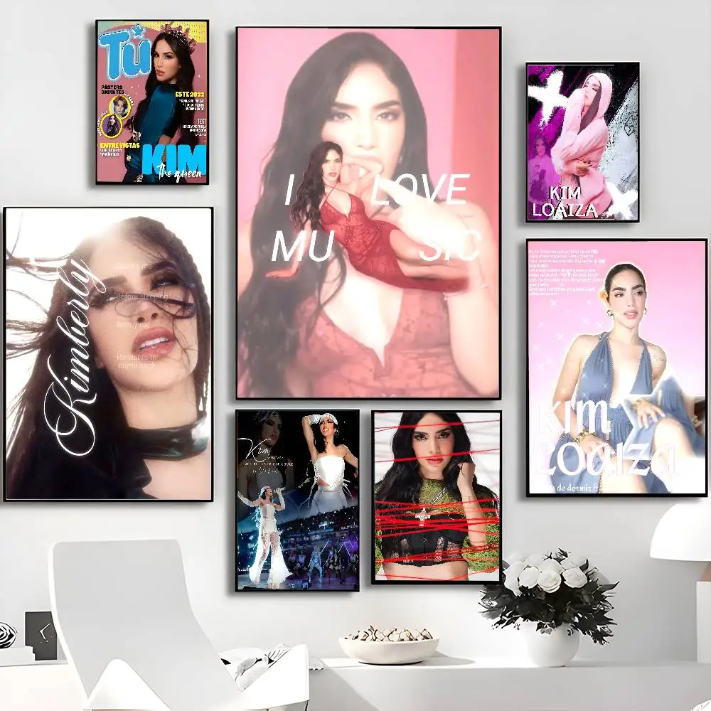 K-Kimberly L-Loaiza Self-adhesive Art Poster Whitepaper Prints Posters Artwork Aesthetic Art Wall Painting