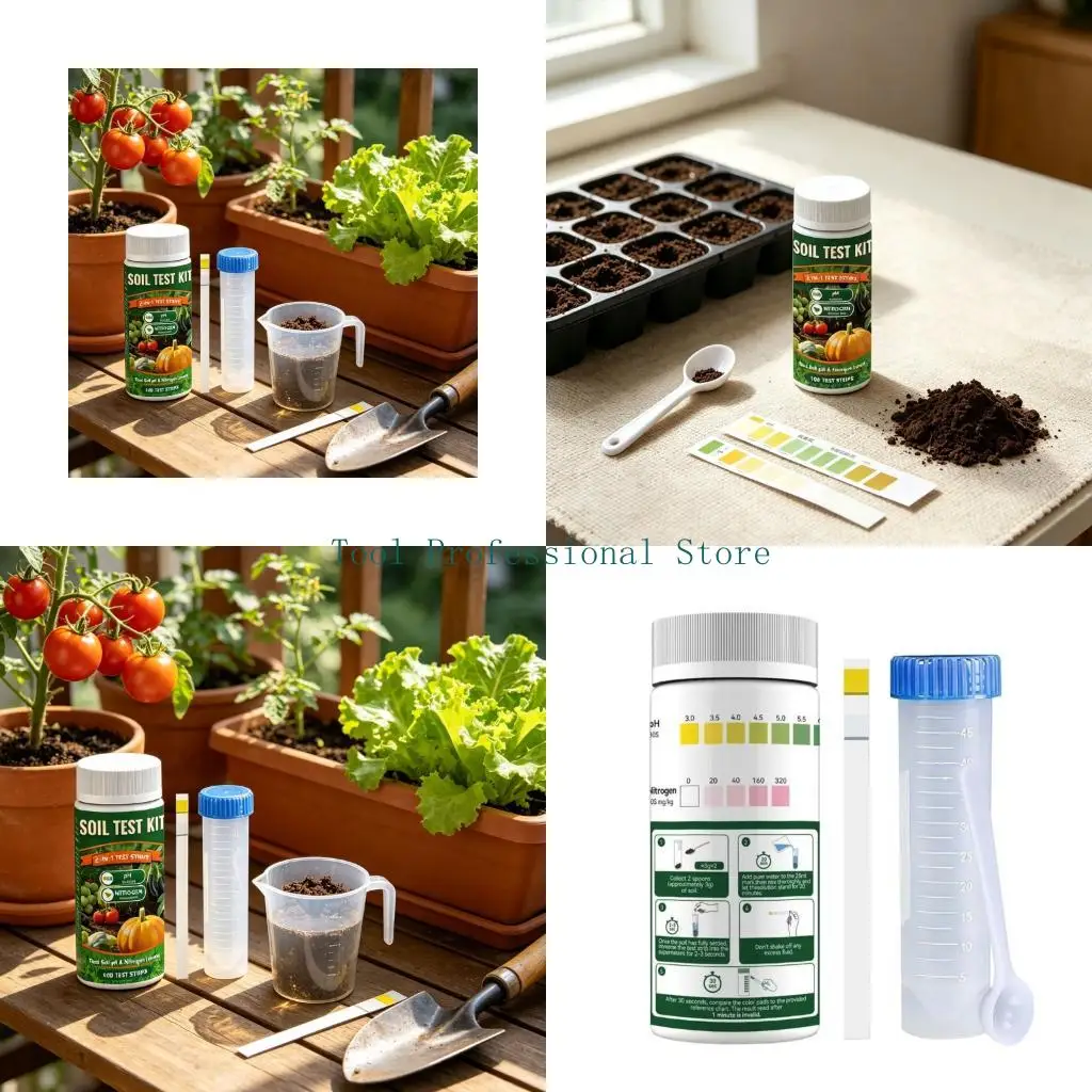 57QF Plant Soil Test Strips for Acidity and Nitrogen Routine Checking Use