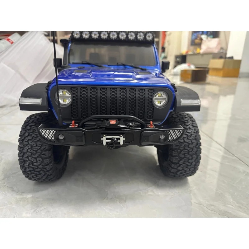 RLAARLO MK07/JK07 1:7 CROSSRC EMOXL2/EMOX4 1:8 RC Car Metal Front Bumper Heavy Duty Off-Road Protection Modified Parts - Image 4