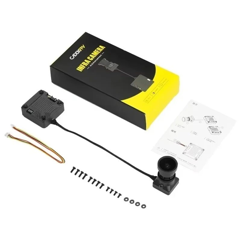 كاميرا CADDX Infra V2 كاميرا تناظرية ليلية بدون إضاءة سوبر WDR 1500TVL عالية الدقة FOV 131.6 °   صورة V2 AI الجديدة لتعزيز جزء FPV