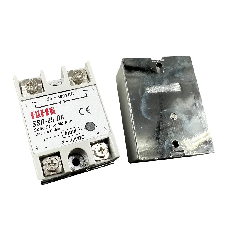 

LETOP 2 Pieces Inkjet Format Printing Machine Spare Parts SSR-25DA Single Phase Solid State Relay