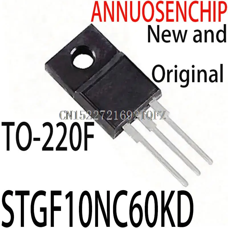 10PCS New and Original GF10NC60KD GF10NC60 10NC60  TO-220F   STGF10NC60KD