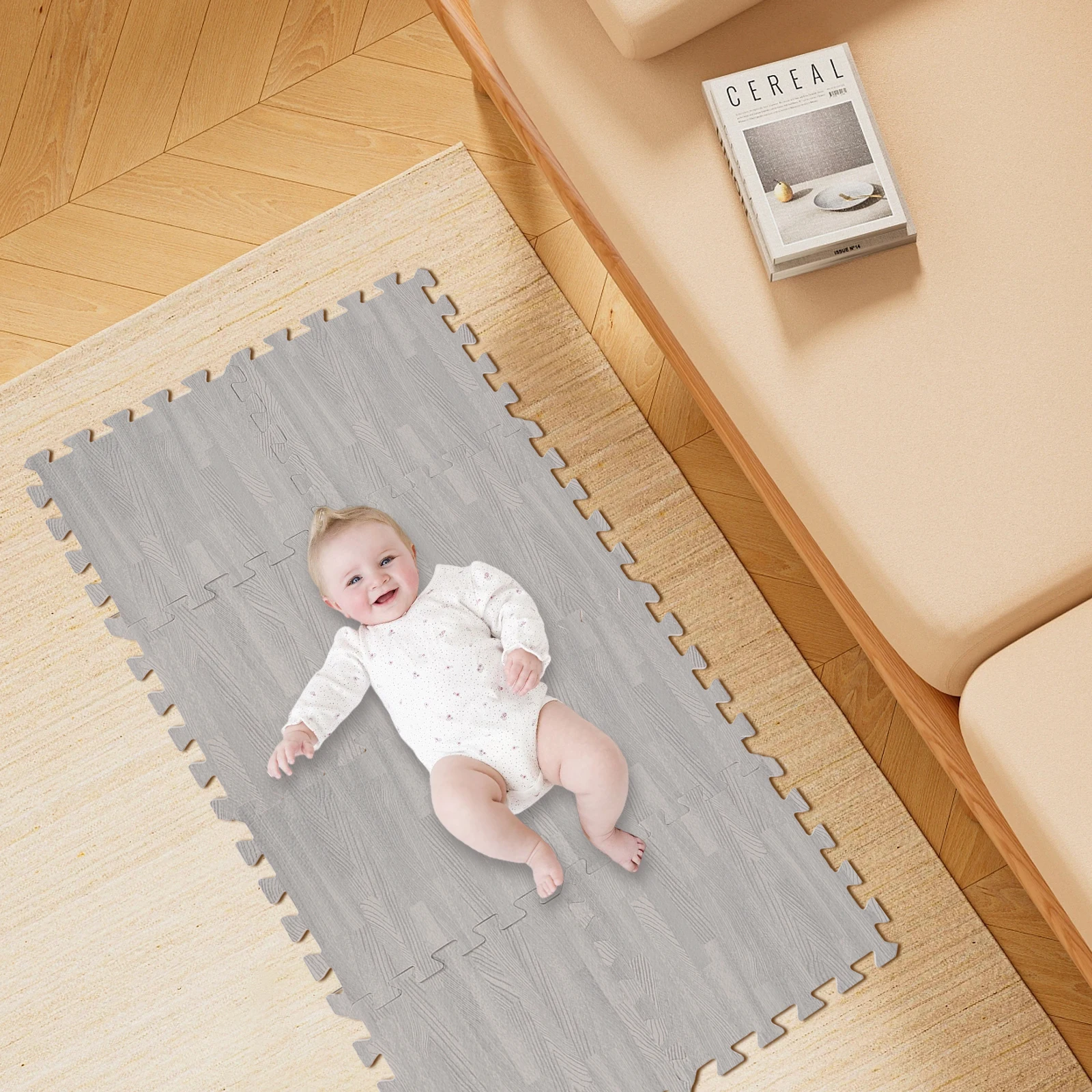 

8pcs Thickened Foam Puzzle Floor Mat Soft Sponge Play Mat for Baby Kids Gym Mats Home Nonslip Interlocking Playmat Flooring