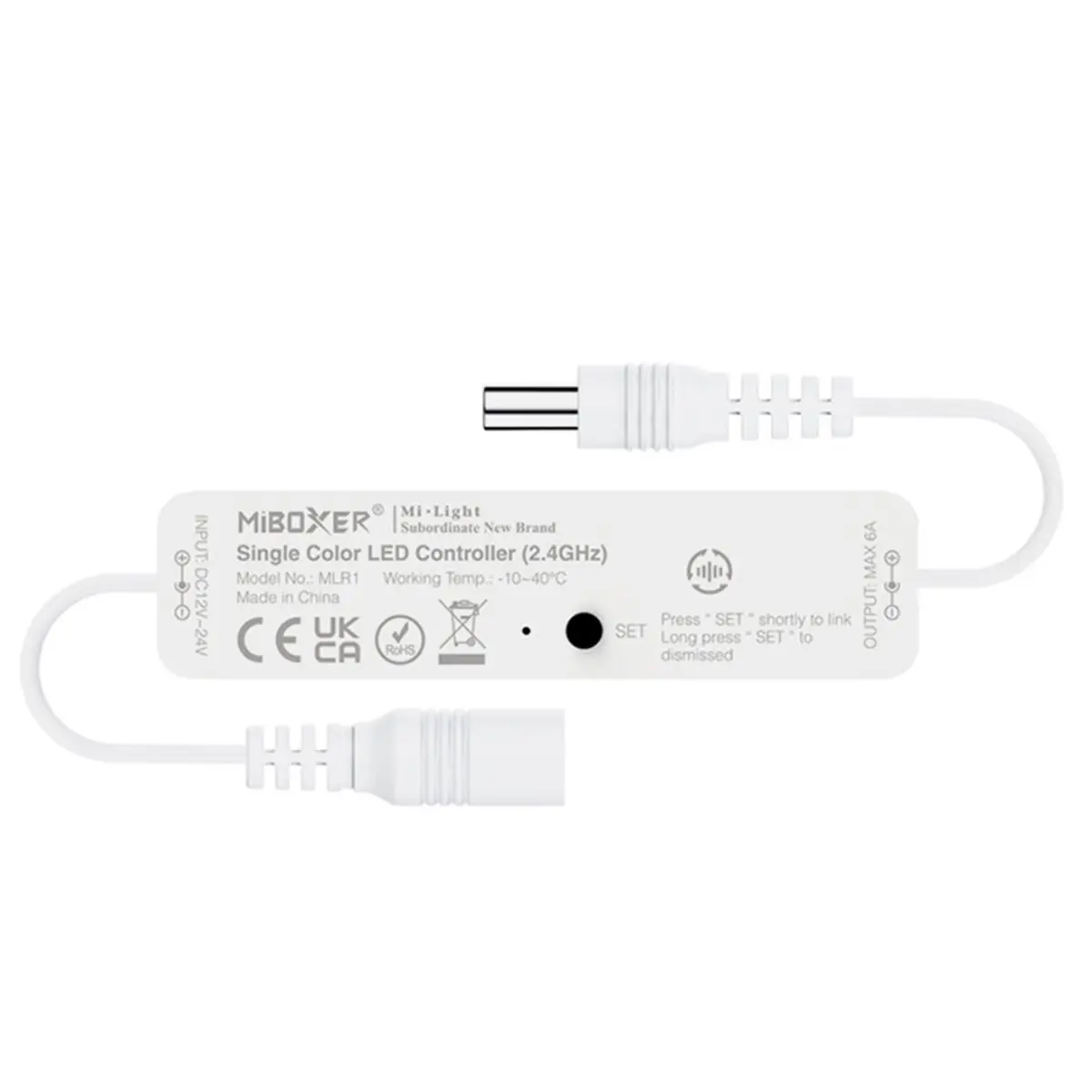 AA80  MLR1 DC12-24V Mini 2.4GHz Wireless Tuya APP Remote Dim Controller for Single Color Led Strip Light