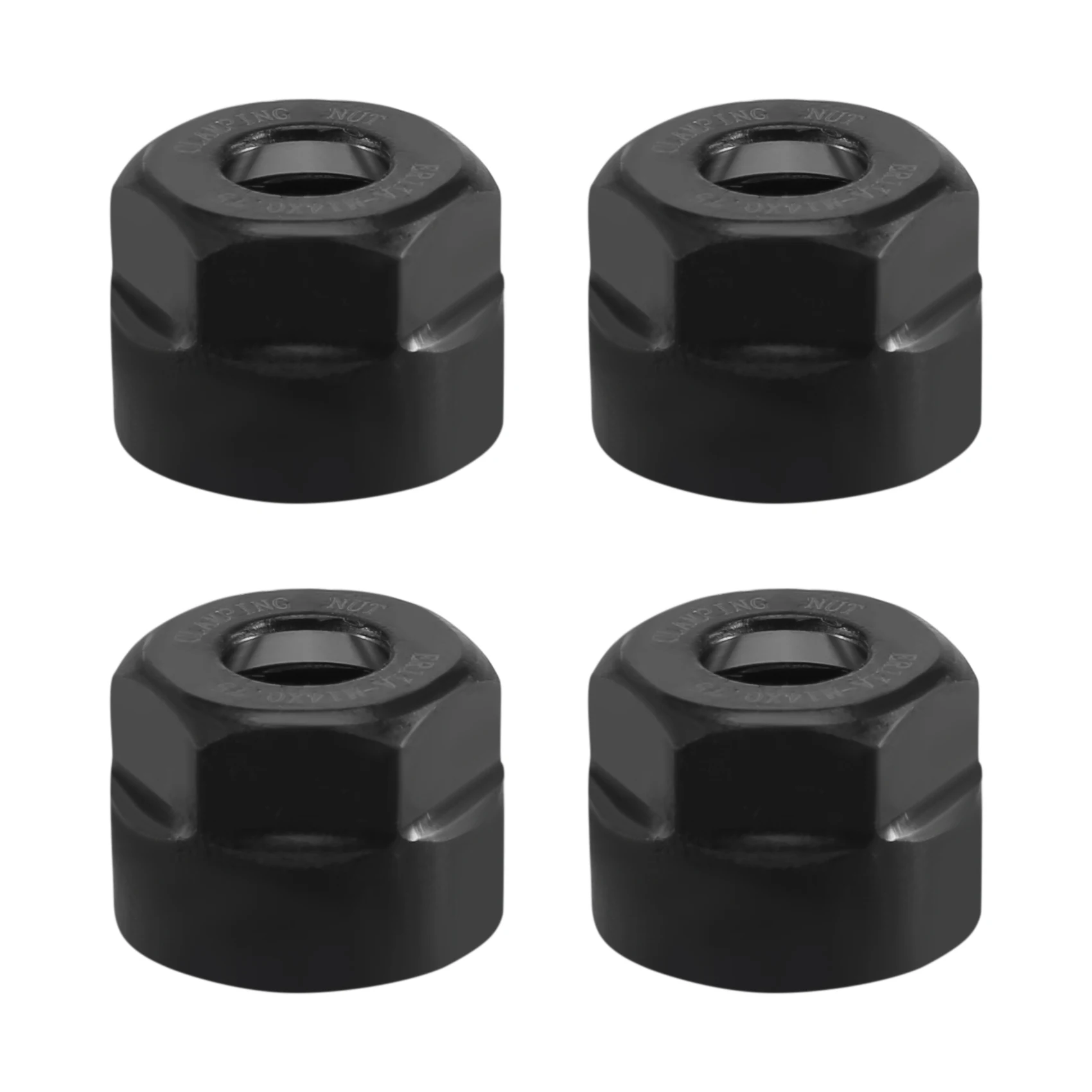 A74U 4Pcs ER11-A Type M14 Thread Collet Clamping Hex Nuts, for CNC Milling Chuck Holder Lathe